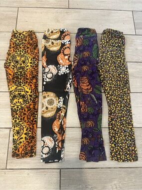 Kids SMALL Halloween Print LULAROE Leggings - 4 pair